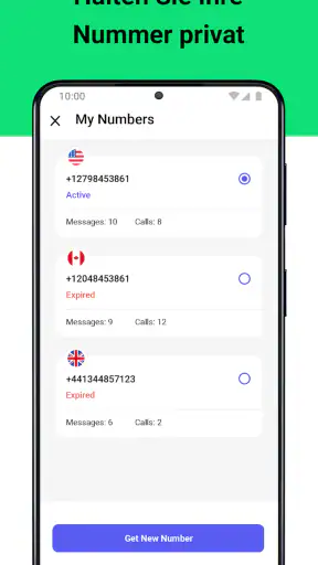 Zweite Telefonnummer - 2Number screenshot