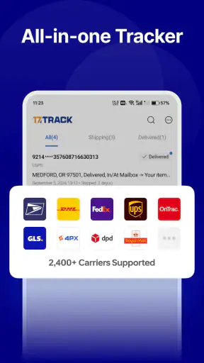17TRACK Package Tracker screenshot