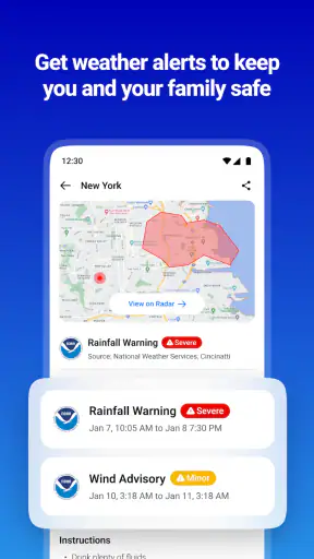 1Weather Forecasts & Radar screenshot