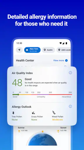 1Weather Forecasts & Radar screenshot