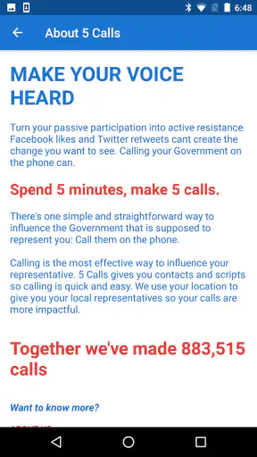 5 Calls: Contact Your Congress screenshot