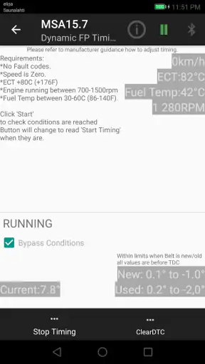 850 OBD-II screenshot