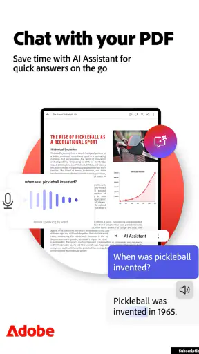 Adobe Acrobat Reader: Edit PDF screenshot