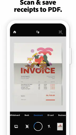 Adobe Scan AI PDF Scanner, OCR screenshot