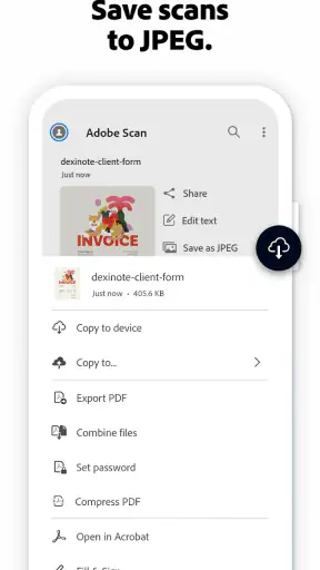 Adobe Scan AI PDF Scanner, OCR screenshot