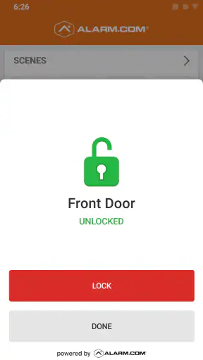 Alarm.com screenshot