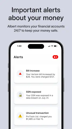 Albert: Budgeting and Banking screenshot