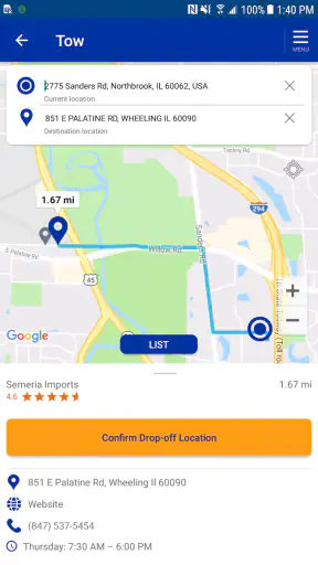 Allstate Motor Club screenshot