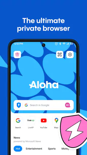 Aloha Private Browser - VPN screenshot