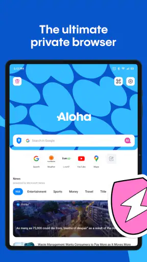 Aloha Private Browser - VPN screenshot
