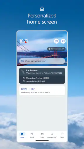American Airlines screenshot