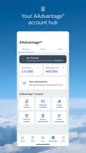 American Airlines screenshot