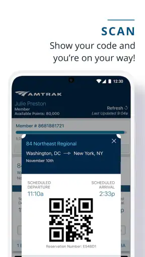 Amtrak screenshot
