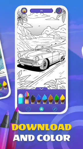 Animal coloring pages screenshot