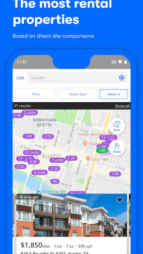 Apartments & Rentals - Zillow screenshot