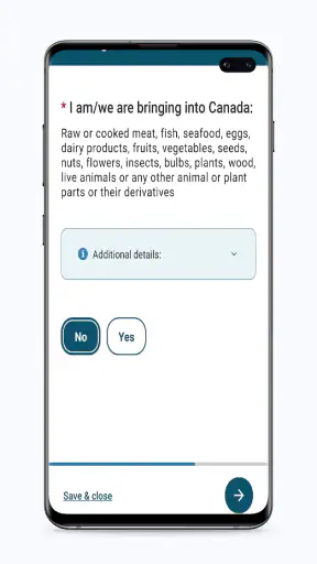 ArriveCAN screenshot
