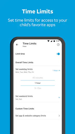 AT&T Secure Family® parent app screenshot