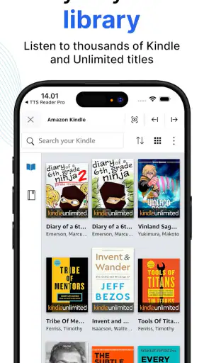 AudioBooks Unlimited to Kindle screenshot