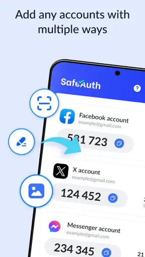 Authenticator App - SafeAuth screenshot
