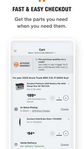 AutoZone Auto Parts & Repair screenshot