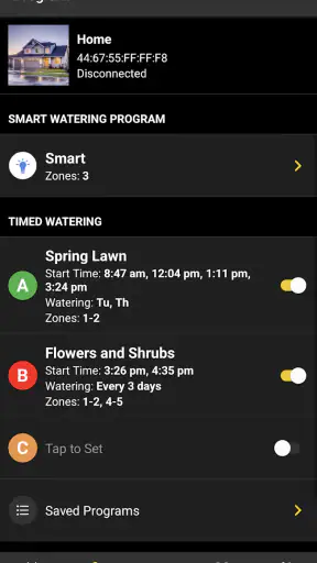 B-hyve screenshot