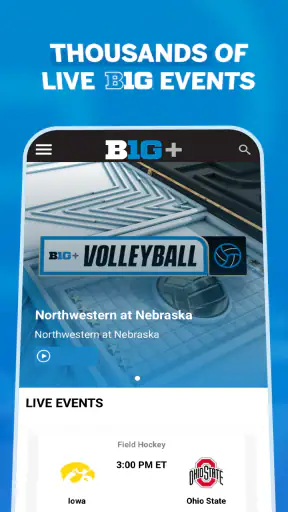 B1G+: Watch College Sports screenshot