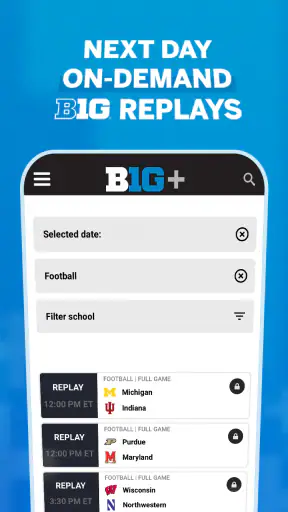 B1G+: Watch College Sports screenshot