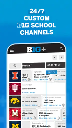 B1G+: Watch College Sports screenshot