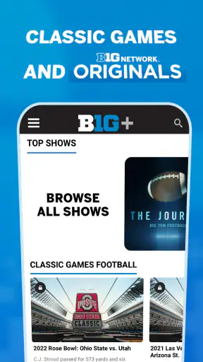 B1G+: Watch College Sports screenshot