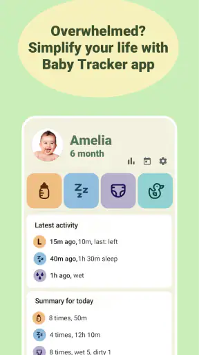 Baby tracker - feeding, sleep screenshot