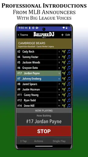 BallparkDJ Walkout Intros screenshot