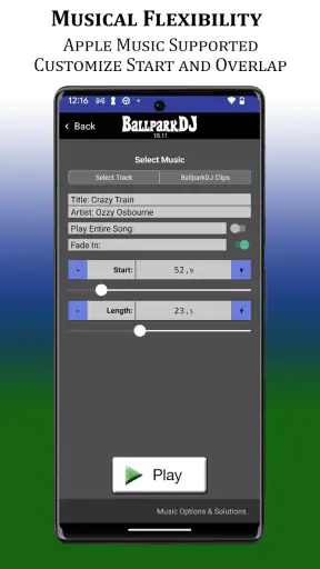 BallparkDJ Walkout Intros screenshot