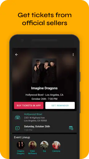 Bandsintown Concerts screenshot