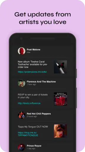 Bandsintown Concerts screenshot