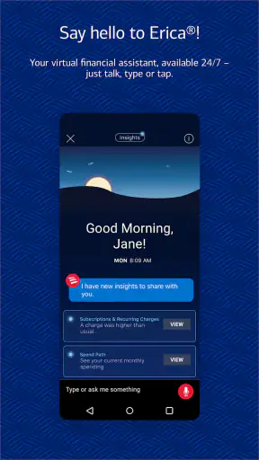 Bank of America Mobile Banking screenshot