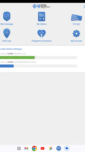 BCBSM screenshot