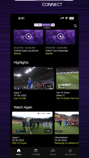 beIN SPORTS CONNECT screenshot