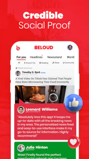 Beloud: News & Free Speech screenshot