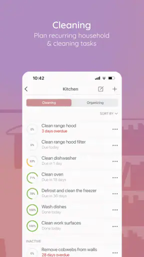 BeTidy: Home Cleaning Schedule screenshot
