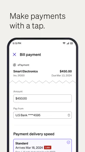 BILL AP & AR Business Payments screenshot