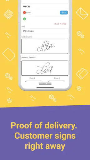Bill of lading screenshot