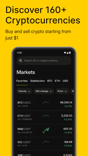 Binance.US: Buy BTC, DOGE, XRP screenshot