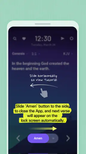 BitBible (Lockscreen, English) screenshot