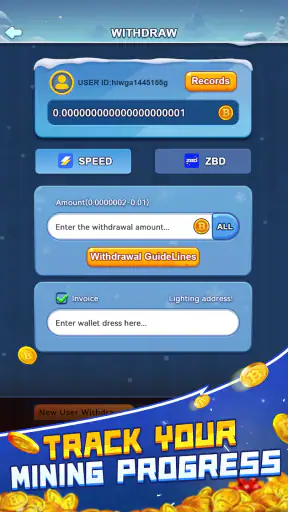 Bitcoin Miner -Frozen Treasure screenshot