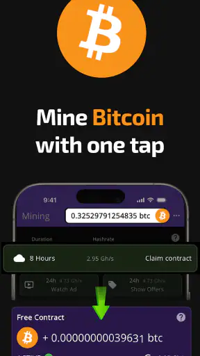 Bitcoin mining - Crypto Miner screenshot