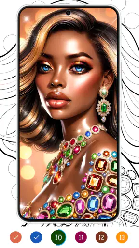 Black Color - Color by Number screenshot