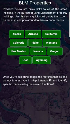 BLM Public Lands Map Guide USA screenshot