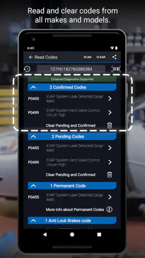 BlueDriver OBD2 Scan Tool screenshot