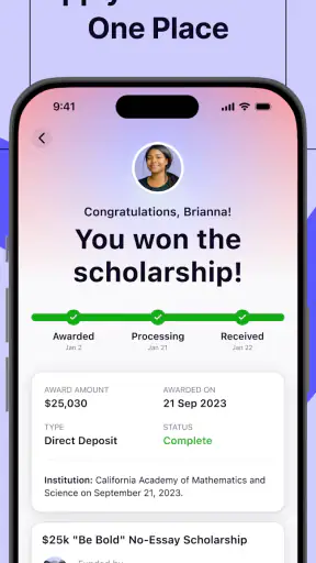 Bold.org: Scholarships screenshot