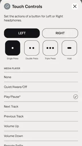 Bose QC Earbuds screenshot